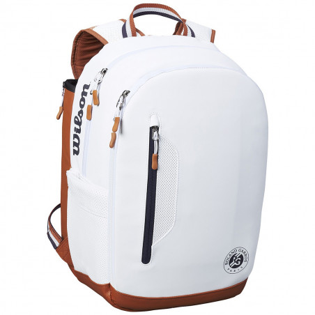 Sac à dos WILSON ROLAND GARROS Tour Backpack Blanc / Ocre PE 2020