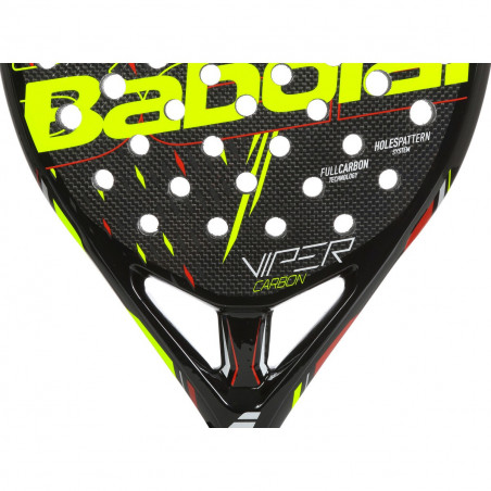 Raquette Padel BABOLAT Viper Carbon Noir / Ocre / Jaune 2020