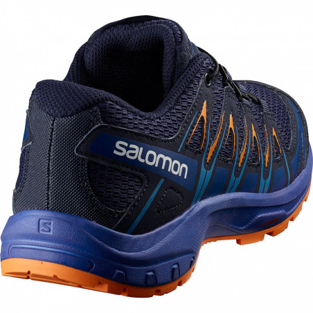 Chaussures Running SALOMON Garçon XA Pro 3D J  Bleu / Orange PE 2019