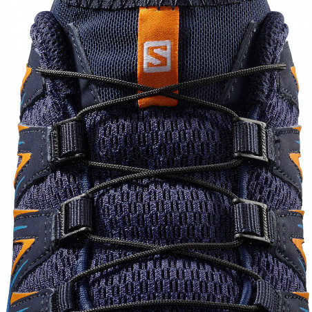 Chaussures Running SALOMON Garçon XA Pro 3D J  Bleu / Orange PE 2019