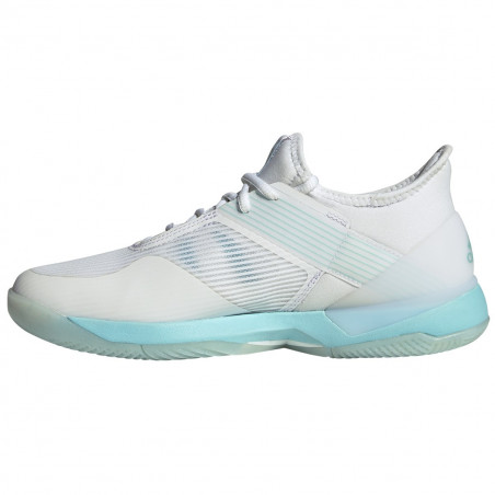 Chaussures ADIDAS Femme Adizero Ubersonic 3w x PARLEY Bleu Océan / Blanc PE 2019