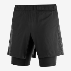 Short Running SALOMON Homme AGILE TWINSKIN SHORT Noir AH...