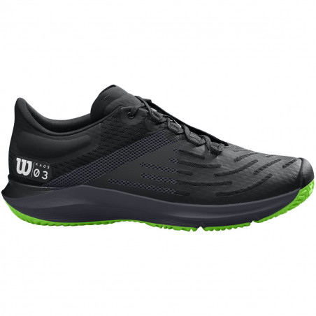 Chaussures WILSON Homme KAOS 3.0 Noir / Vert PE 2020