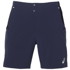 Short ASICS Homme Performance Peacot Bleu Noir AH 2018