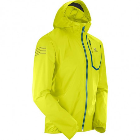 Veste Running SALOMON Homme Bonatti PRO Jaune Citronelle AH 2019