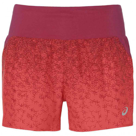 Short Running ASICS Femme Cool 2in1 3.5 short Bleu AH 2018