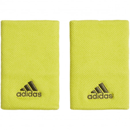 Poignet Eponge ADIDAS Tennis WB L Jaune / Noir AH 2020