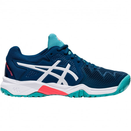Chaussures ASICS Junior Garçon Gel-Resolution 8 GS Marine / Bleu  PE 2020