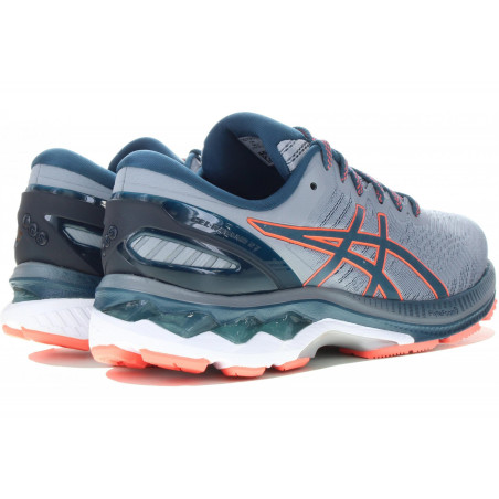 Chaussures Running ASICS Homme GEL-KAYANO 27 Gris / Bleu / Fushia AH 2020