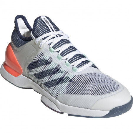 Chaussures ADIDAS Homme Adizero Ubersonic 2.0 ZVEREV Blanc / Bleu PE 2020