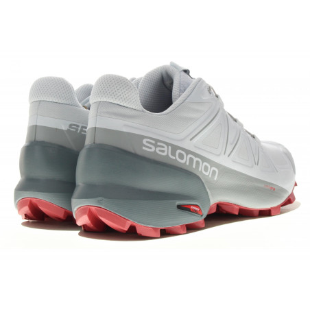 Chaussures Running SALOMON Femme Speedcross 5w ILLUSION Blanc / Prune AH 2019