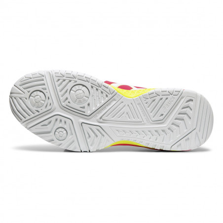 Chaussures ASICS Femme Gel-Resolution 7 Blanc / Rose Fluo AH 2016