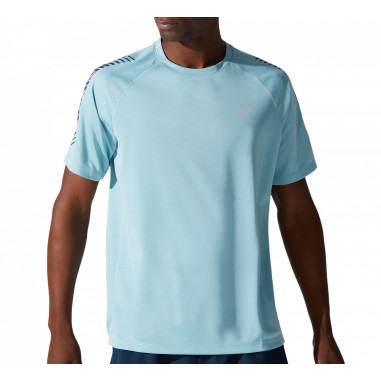 T-Shirt Running ASICS Homme ICON SS TOP Bleu PE...