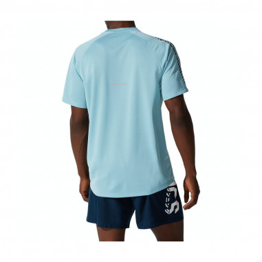 T-Shirt Running ASICS Homme ICON SS TOP Bleu PE...