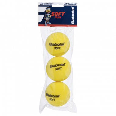 Sachet de 3 balles Mousses BABOLAT SOFT FOAM