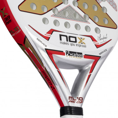 Raquette Padel NOX ML 10 PRO CUP Blanc / Rouge...