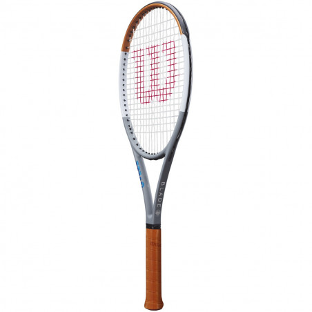 Raquette WILSON Blade 98 16X19 V7.0 Roland Garros LTD Gris / Ocre (305 g) 2020