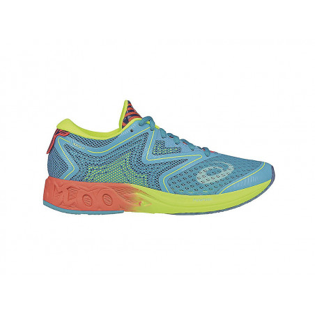 Chaussures Running ASICS Femme GEL NOOSA FF Bleu / Jaune AH 2017