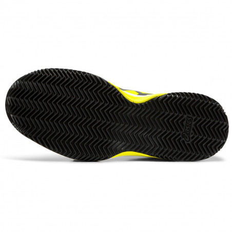 Chaussures ASICS Junior Gel-Resolution 7 Clay Terre Battue GS Noir/Jaune AH 2019