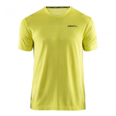 T-Shirt Running CRAFT Homme CORE FUSEKNIT Jaune...
