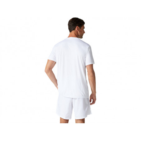 T-Shirt ASICS Homme COURT M SPIRAL TEE Blanc AH 2021