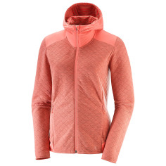 Veste Running SALOMON Femme Elevate FZ Midlayer W Rose AH...