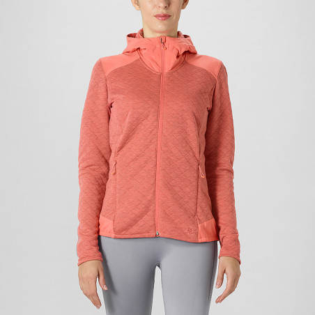 Veste Running SALOMON Femme Elevate FZ Midlayer W Rose AH 2018