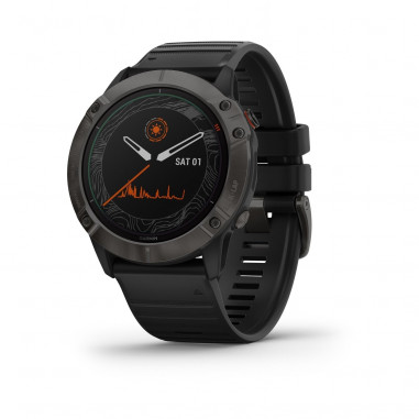 Montre GARMIN Fenix 6 PRO SOLAR TI Carbon Gray