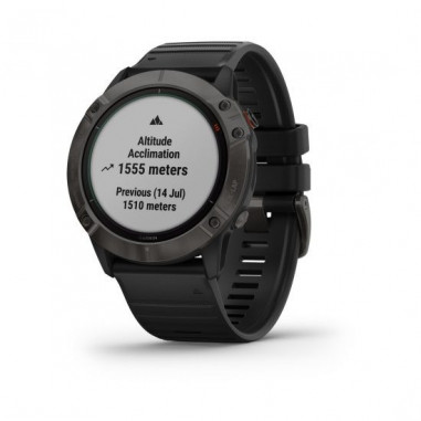 Montre GARMIN Fenix 6X PRO SOLAR TI Carbon Gray...