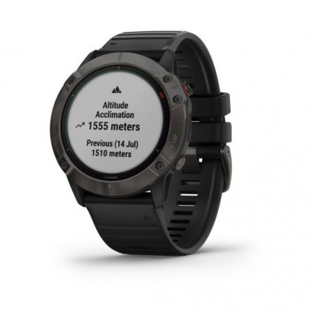 Montre GARMIN Fenix 6X PRO SOLAR TI Carbon Gray 2021
