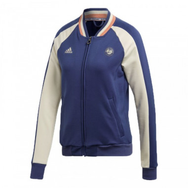 Veste zippée ADIDAS Femme Roland Garros Bleu PE...
