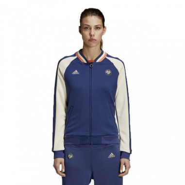Veste zippée ADIDAS Femme Roland Garros Bleu PE...