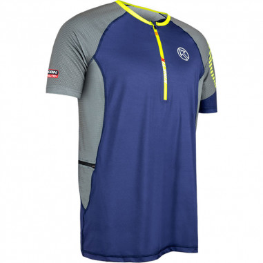 T-Shirt Running KINETIK Homme Falkom SS ZIP...