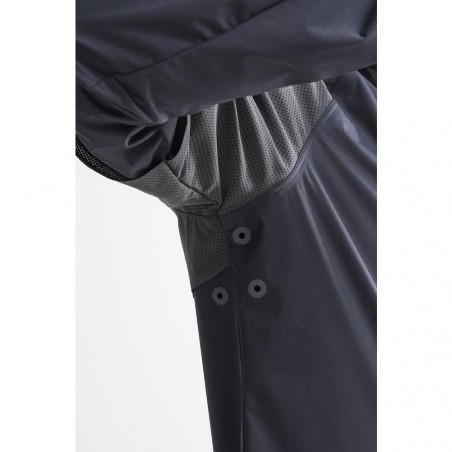 Veste à capuche Running CRAFT Homme Zippée Lumen Hydro Jacket Noir AH 2019