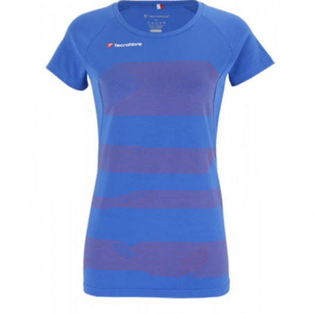 T-Shirt TECNIFIBRE Femme F1 Stretch Club Bleu 2017 AH 2016