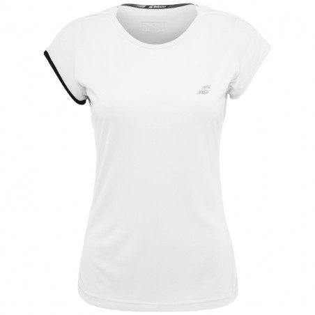 T-Shirt BABOLAT Femme Performance Cap Sleeve Blanc / Gris PE 2019