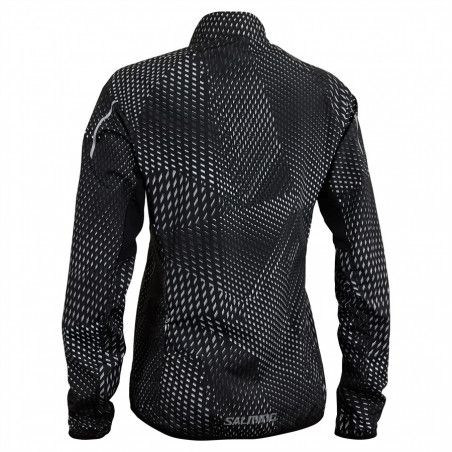 Veste Running SALMING Femme Ultralite 3.0 Noir / Blanc PE 2019