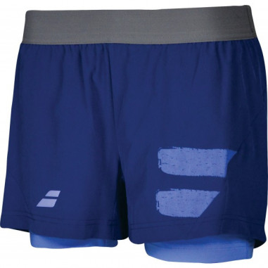 Short BABOLAT Femme Short Perfomance Bleu 