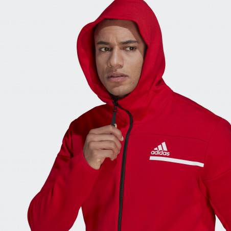 Veste à capuche zippée ADIDAS Homme ZNE FZ Rouge PE 2021