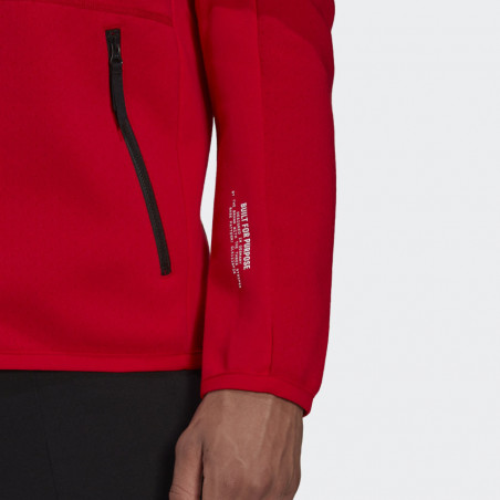 Veste à capuche zippée ADIDAS Homme ZNE FZ Rouge PE 2021