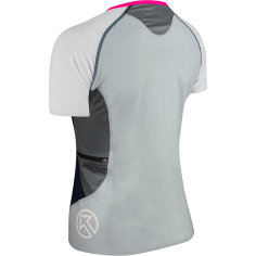 T-Shirt Running KINETIK Femme Fusion SS Zip WSC Bleu /... 2