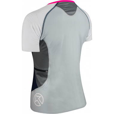 T-Shirt Running KINETIK Femme Fusion SS Zip WSC...