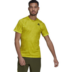 T-Shirt ADIDAS Homme PRIMEBLUE FREELIFT Jaune / Bleu PE 2021 2