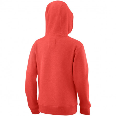 Veste à capuche WILSON Fille Junior Script Cotton Corail 2020