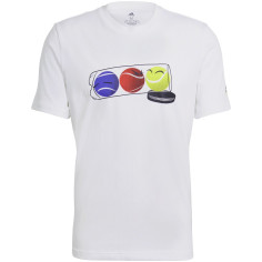 T-Shirt ADIDAS Homme M SS Q1 Blanc PE 2021