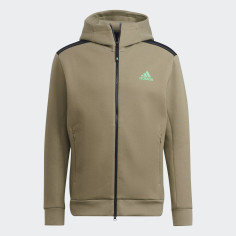 Veste à capuche zippée ADIDAS Homme ZNE FZ Kaki / Vert AH...