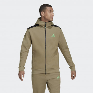 Veste à capuche zippée ADIDAS Homme ZNE FZ Kaki...