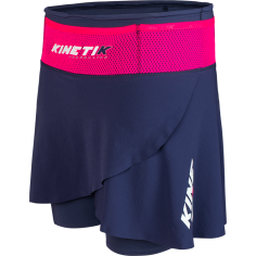 Short Running KINETIK Femme Ultra Skirt  Bleu / Rose PE 2019