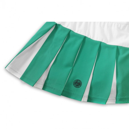 Jupe ADIDAS Femme avec shorty Roland Garros Blanc / Vert PE 2017