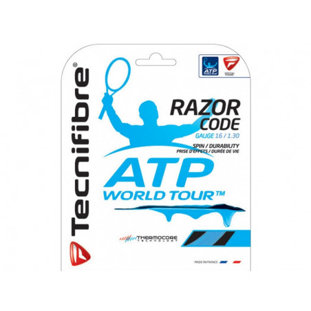 Cordage TECNIFIBRE Razor Code Bleu 1.25mm (12m)